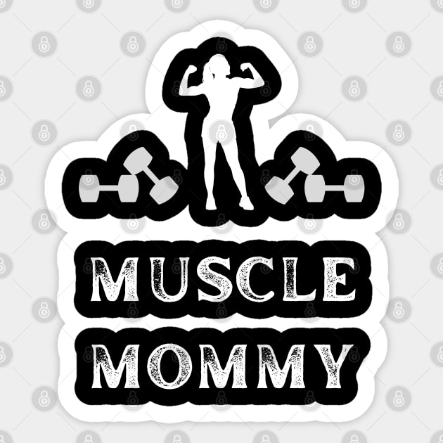 muscle mommy Sticker by vaporgraphic